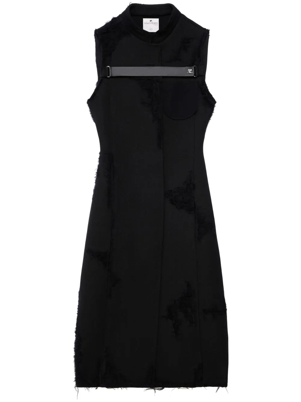 Sleeveless Virgin-Wool Coat
