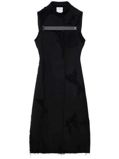 Sleeveless Virgin-Wool Coat