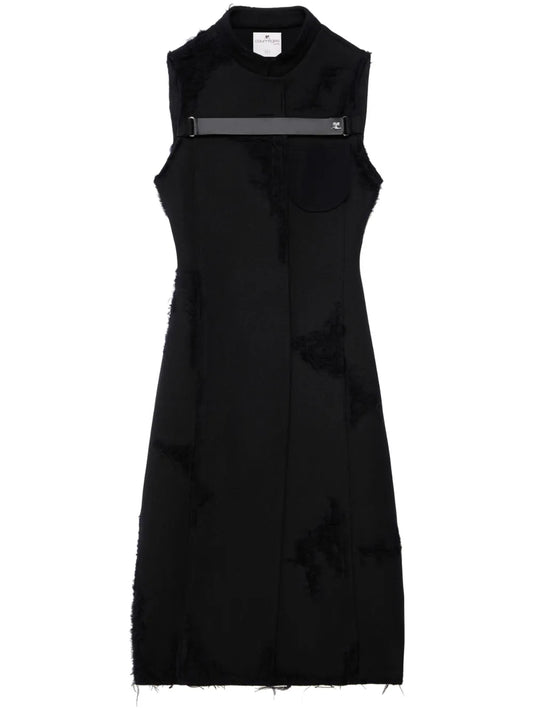 Sleeveless Virgin-Wool Coat