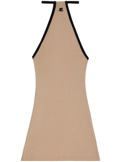 Mini Dry Logo-Embroidered Minidress