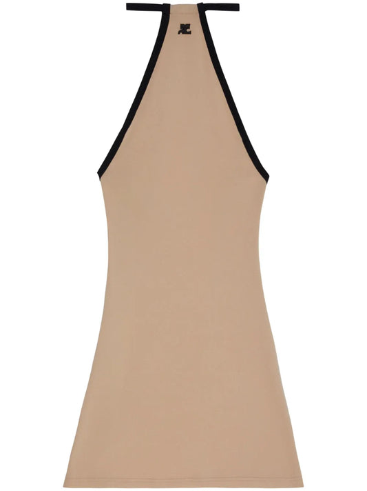 Mini Dry Logo-Embroidered Minidress