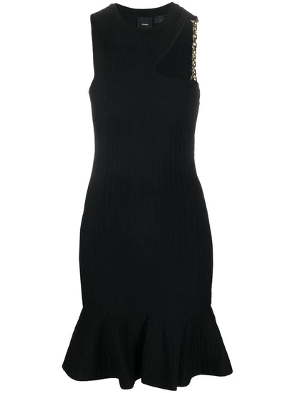 Cut-Out Knitted Minidress