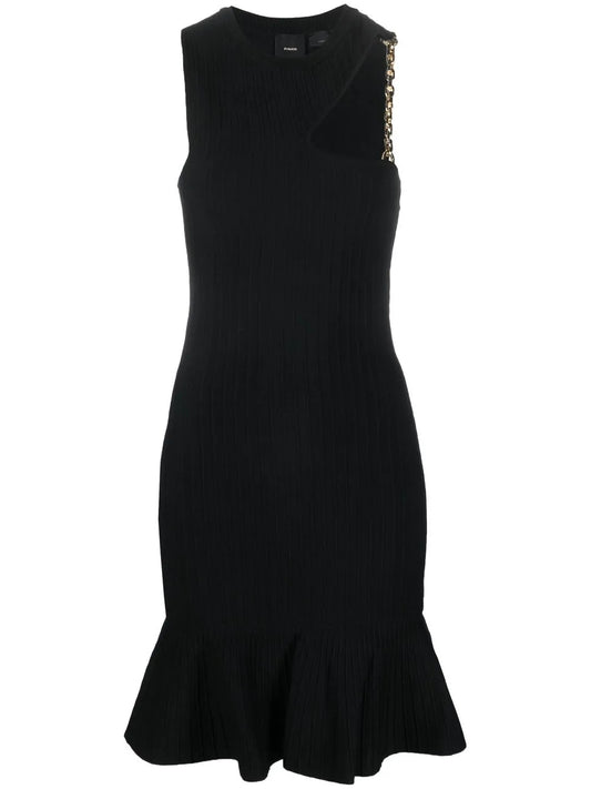 Cut-Out Knitted Minidress