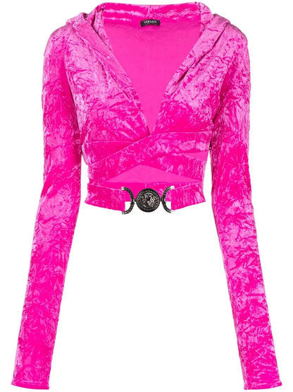 Crossover Velvet-Finish Top