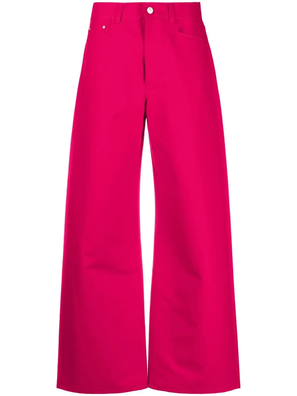 Wide-Leg Cotton Trousers