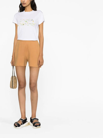 Floral Logo-Print T-Shirt