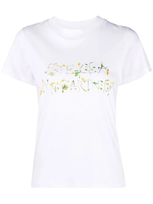 Floral Logo-Print T-Shirt