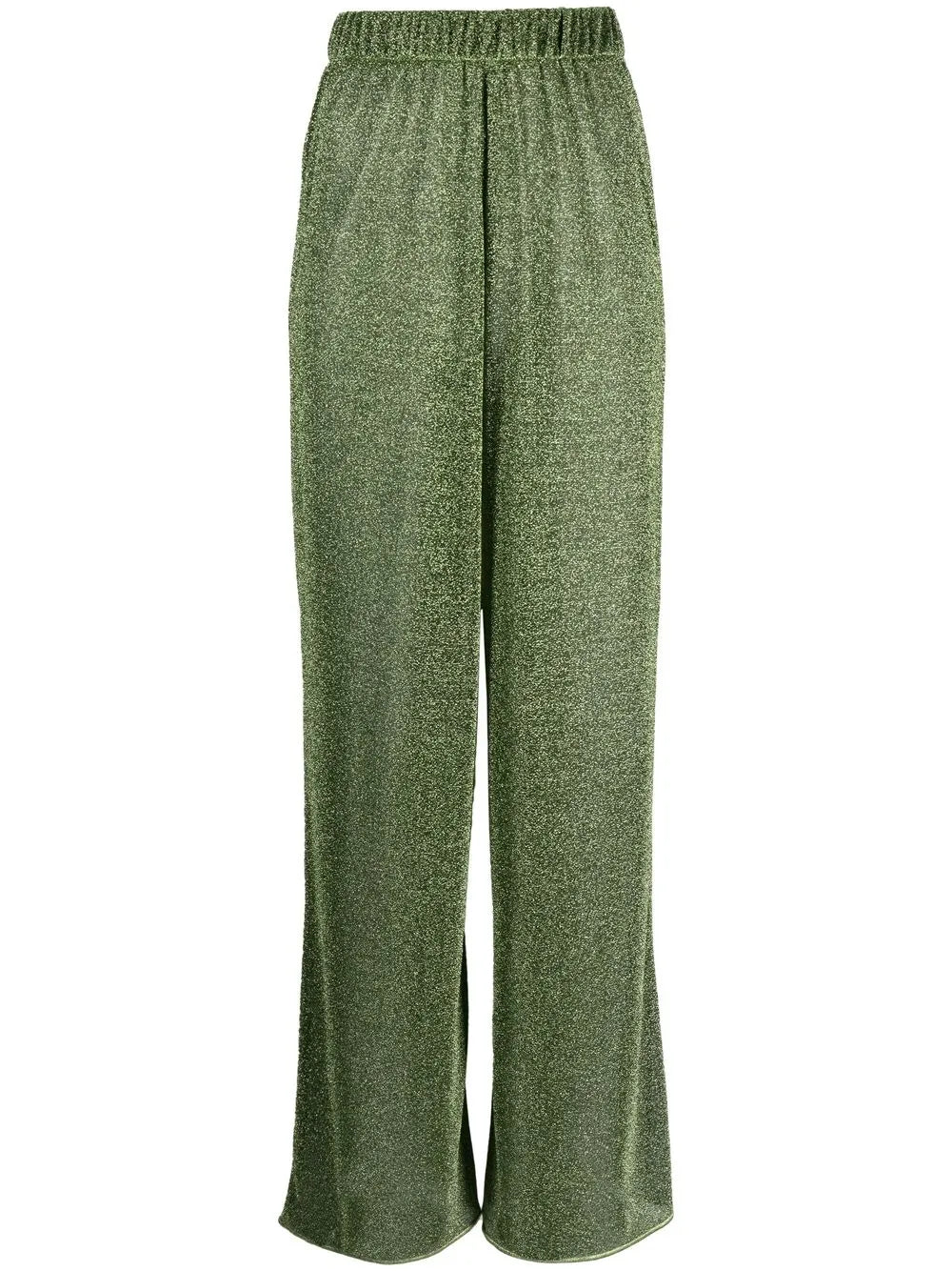 Lurex-Detail High-Waisted Trousers