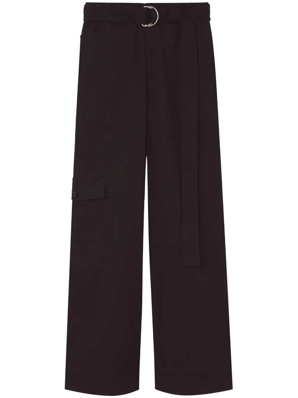 Belted-Waist Cargo Trousers