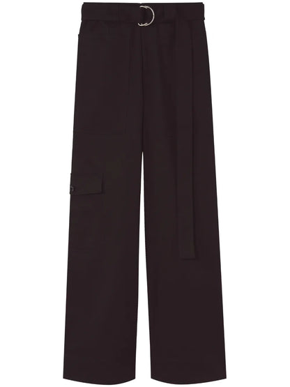 Belted-Waist Cargo Trousers