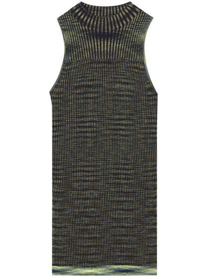 Space Dye Ribbed-Knit Top