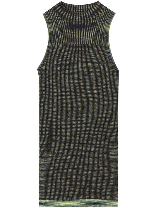 Space Dye Ribbed-Knit Top