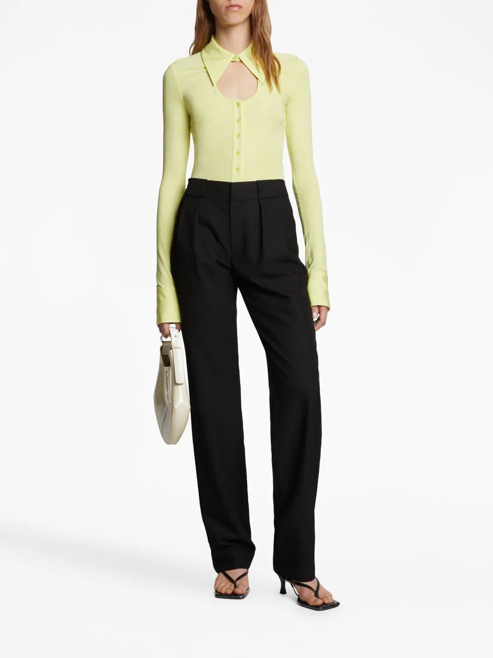 Pleat-Detail Tailored Trousers