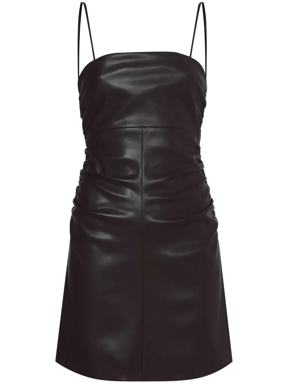 Ruched-Detail Spaghetti-Strap Minidress
