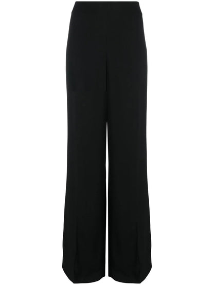 High-Waisted Flared Trousers
