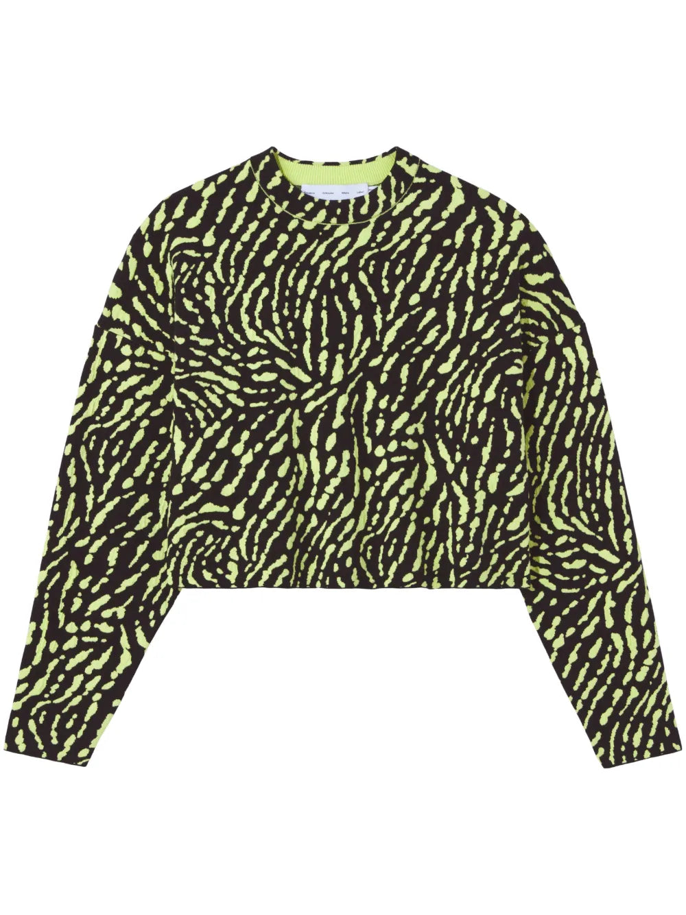 Animal-Pattern Jacquard Jumper