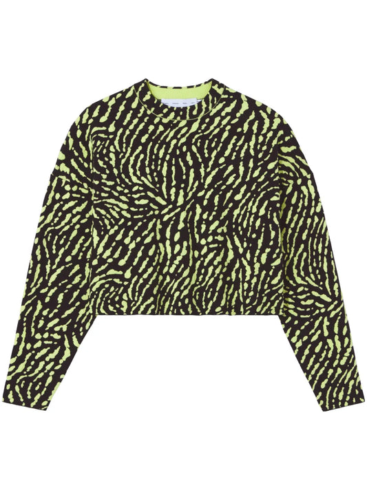 Animal-Pattern Jacquard Jumper