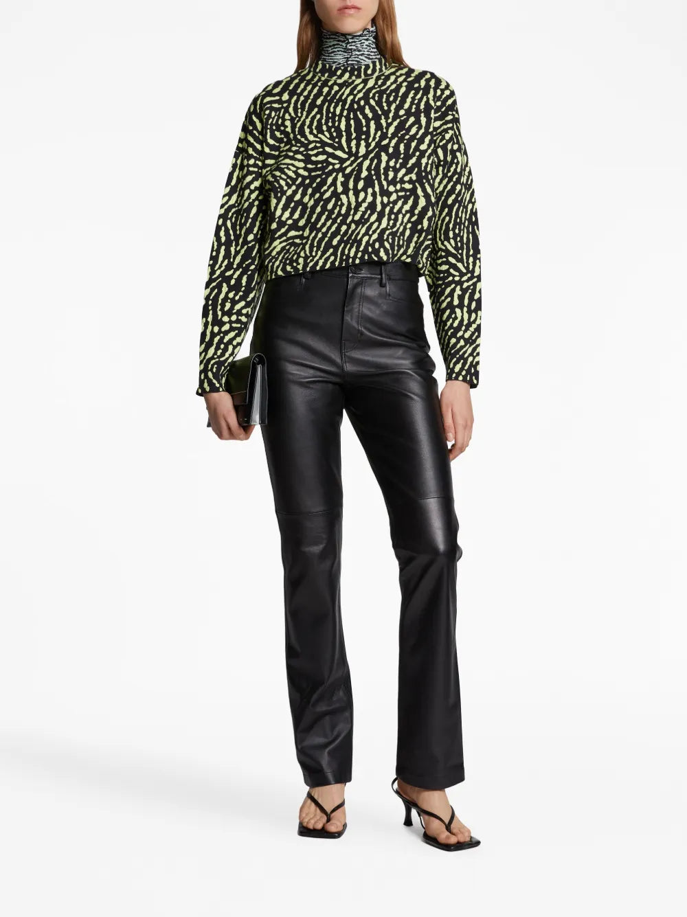 Animal-Pattern Jacquard Jumper