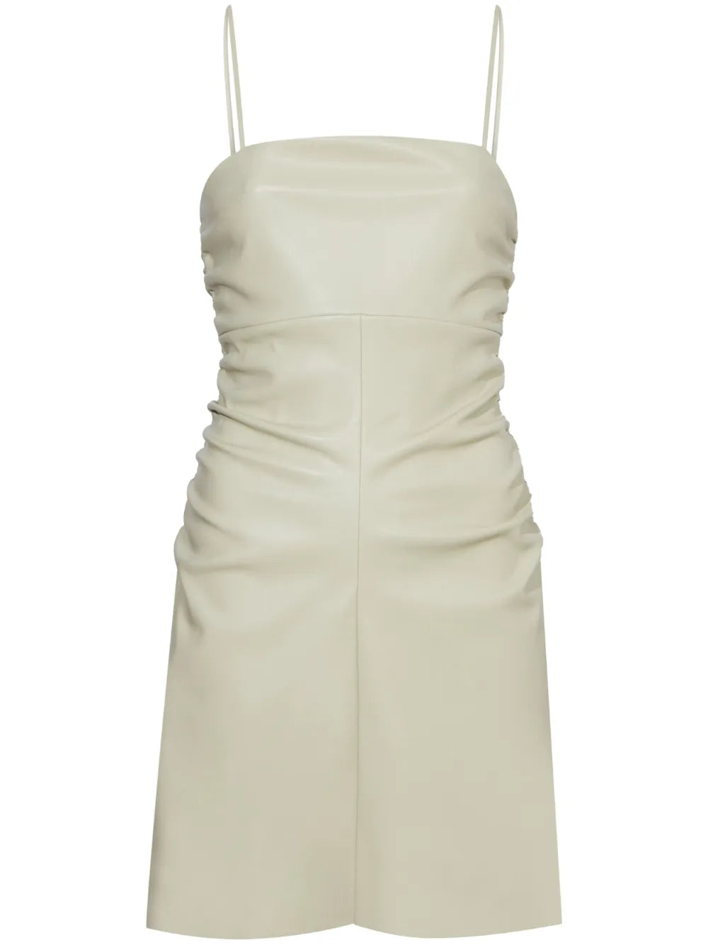 Ruched-Detail Spaghetti-Strap Minidress