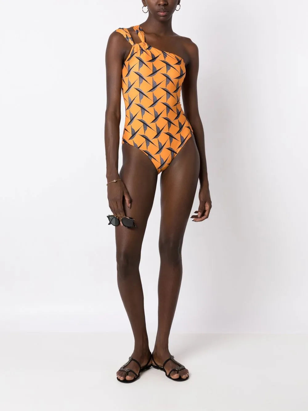 Miusha One-Shoulder Swimsuit