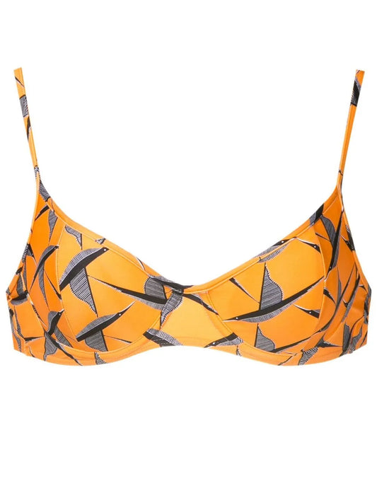 Fiji Bird-Print Bikini Top