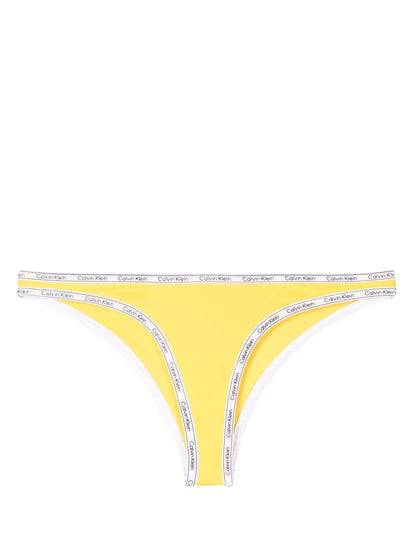 Logo-Print Strap Bikini Bottoms