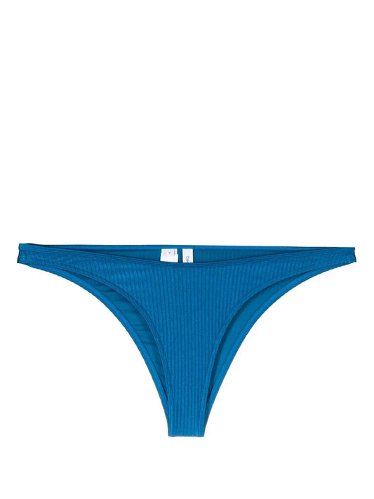 Ribbed-Detail Bikini Bottoms