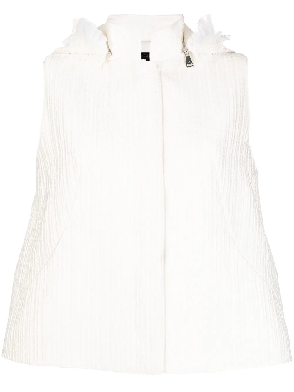 Mulberry-Silk Hooded Vest