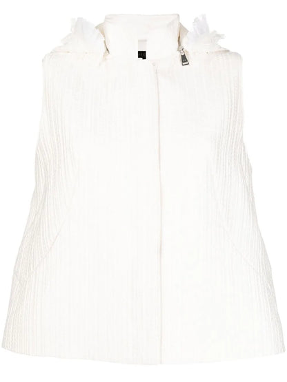 Mulberry-Silk Hooded Vest