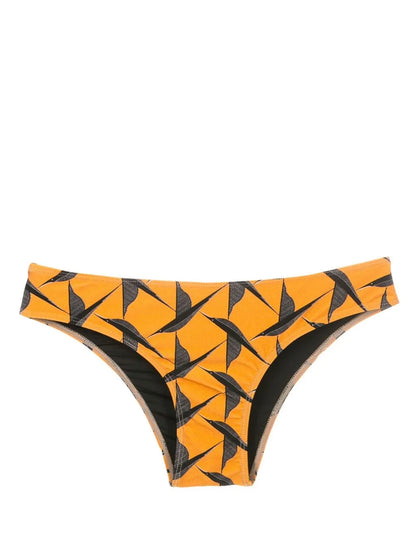 Waikiki Bird-Motif Bikini Bottoms