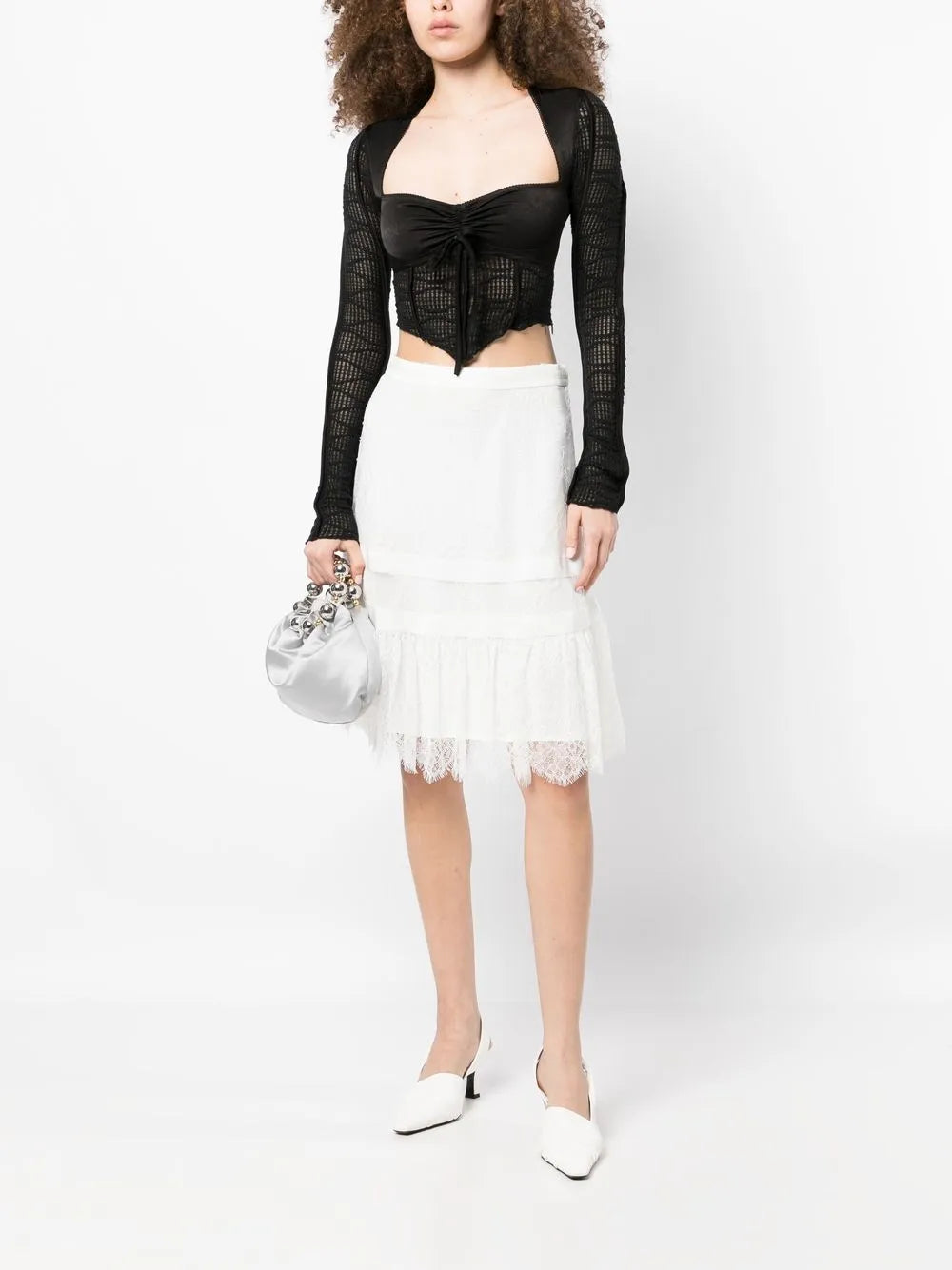 Lace Knee-Length Skirt