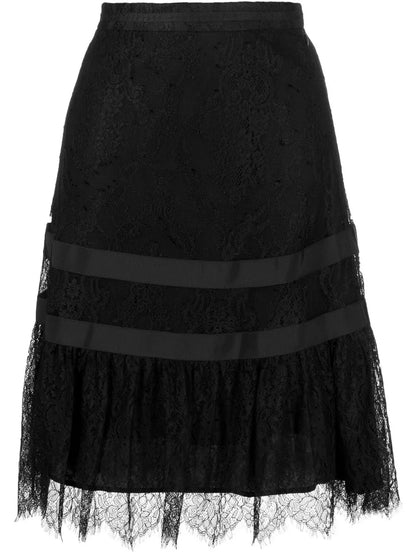 Lace Knee-Length Skirt