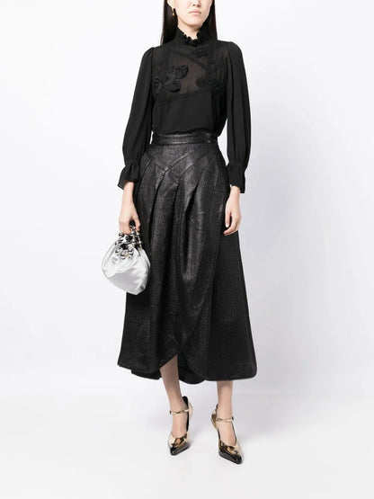 Genisis Asymmetric Wrap Skirt