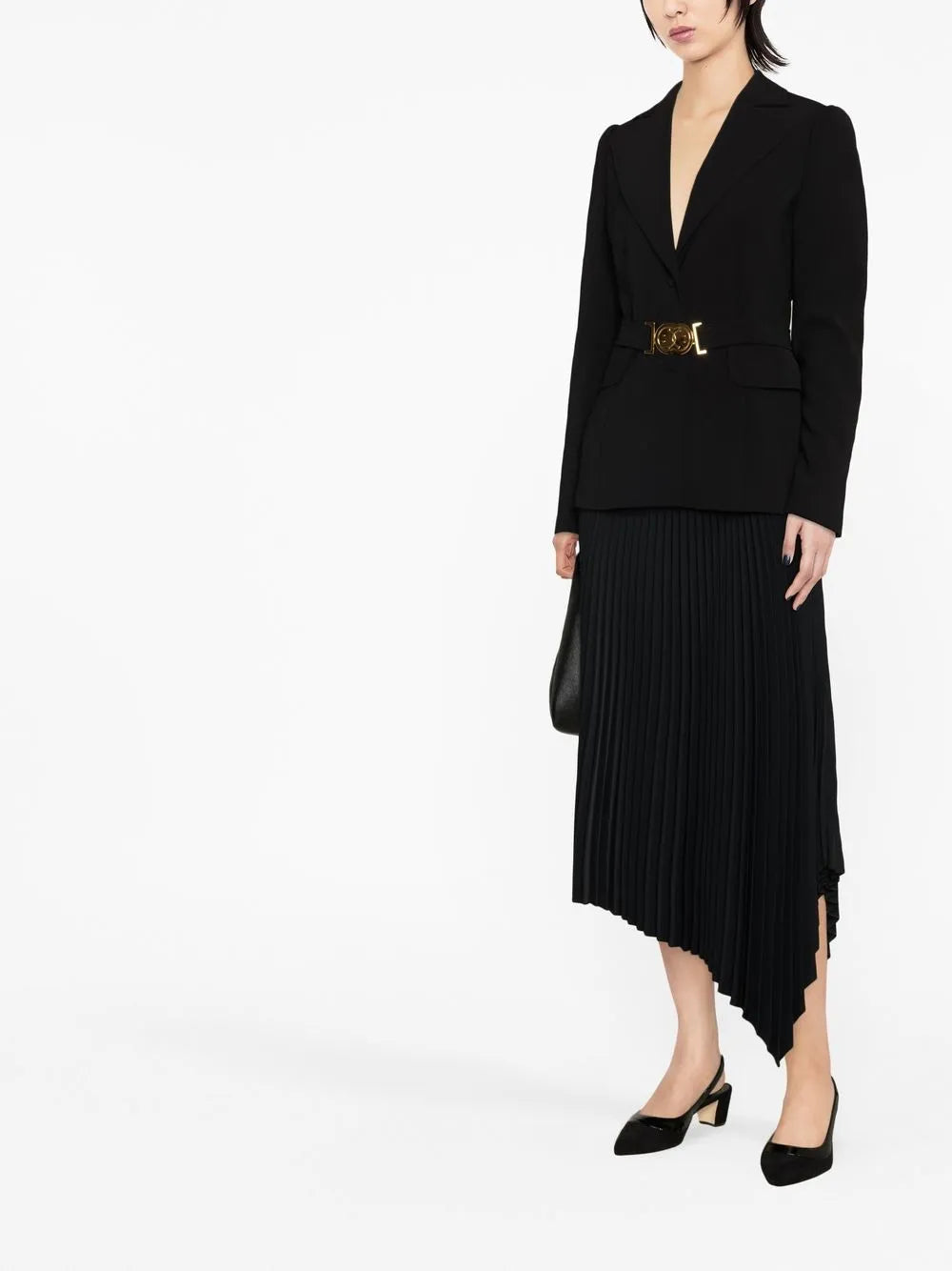 Logo-Plaque Single-Breasted Blazer