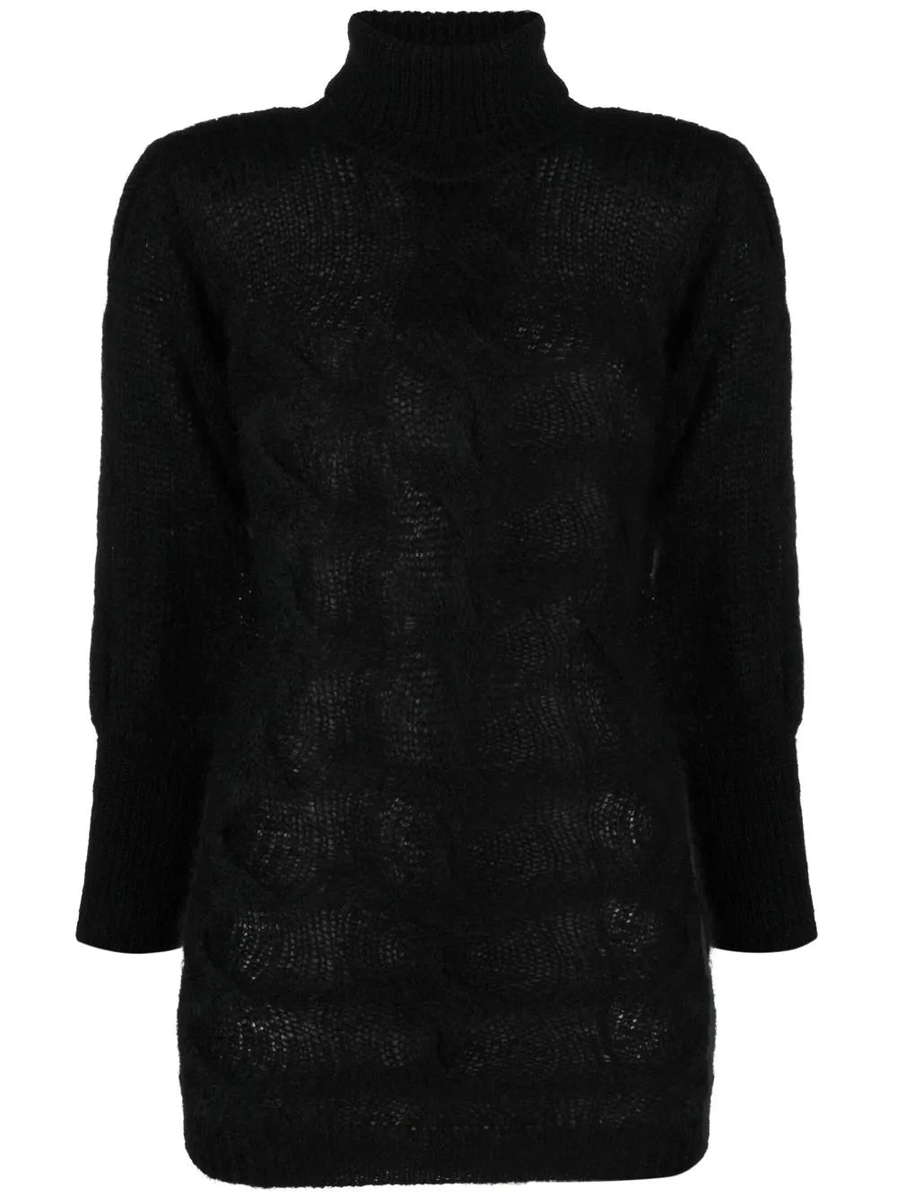 Astro Cable-Knit Roll-Neck Dress