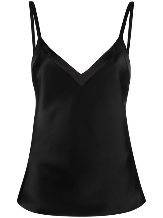 V-Neck Satin Top