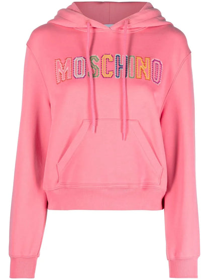 Embroidered-Logo Hoodie
