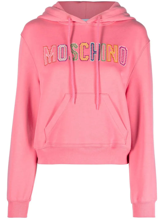 Embroidered-Logo Hoodie