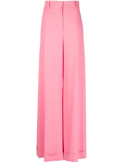 High-Waisted Palazzo Trousers