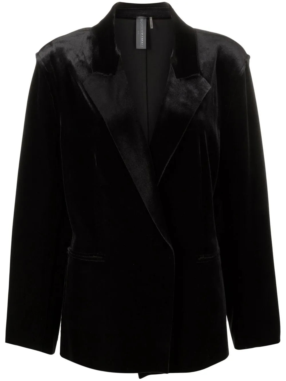 Single-Breasted Velvet Blazer