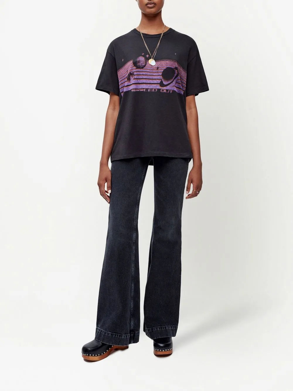 '70S Mid-Rise Flared Jeans