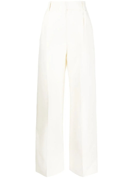 Pleat-Detail Tailored Trousers