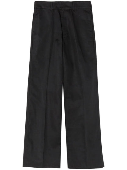Wide Leg Low-Rise Trousers