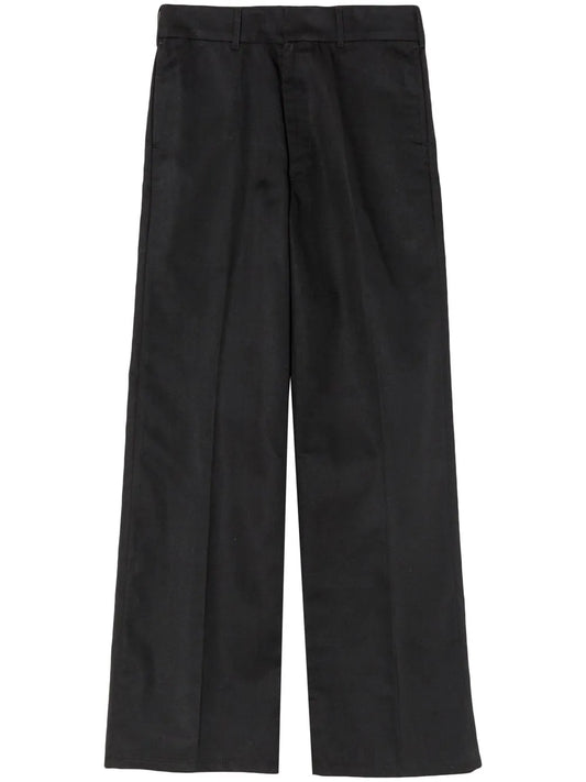 Wide Leg Low-Rise Trousers