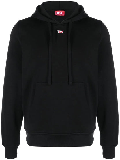 Logo-Patch Detail Hoodie
