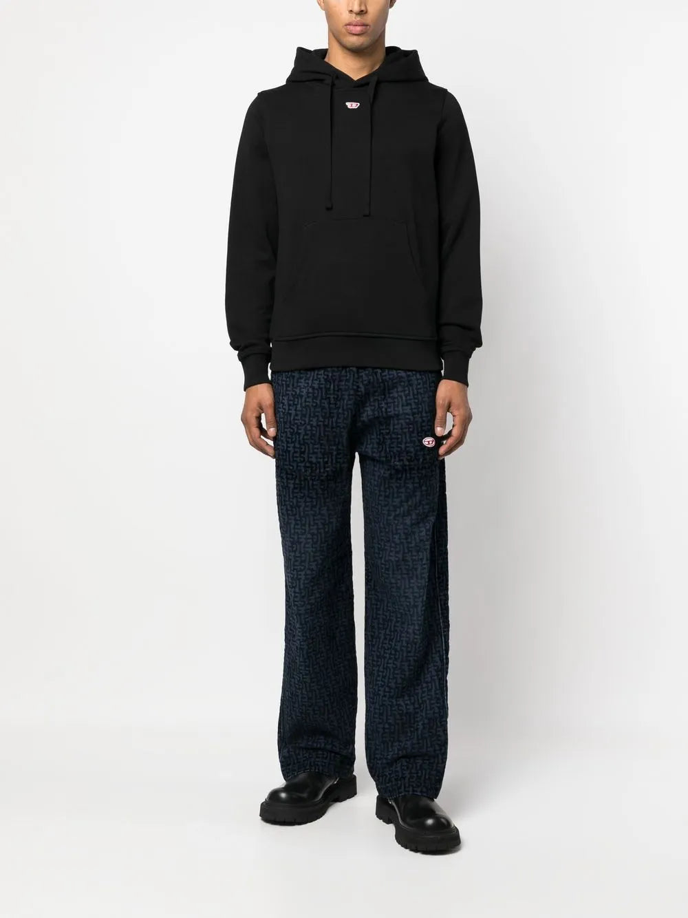 Logo-Patch Detail Hoodie