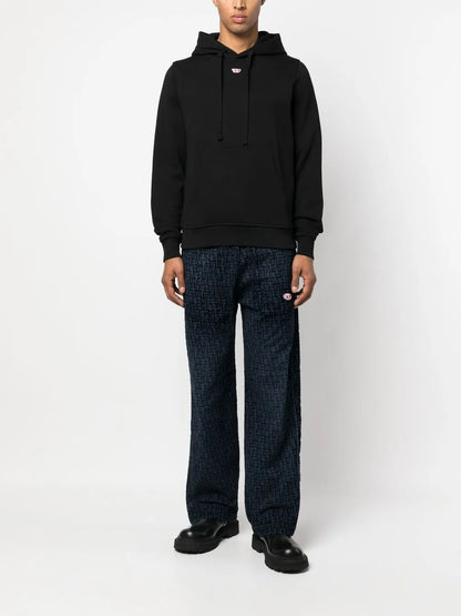 Logo-Patch Detail Hoodie