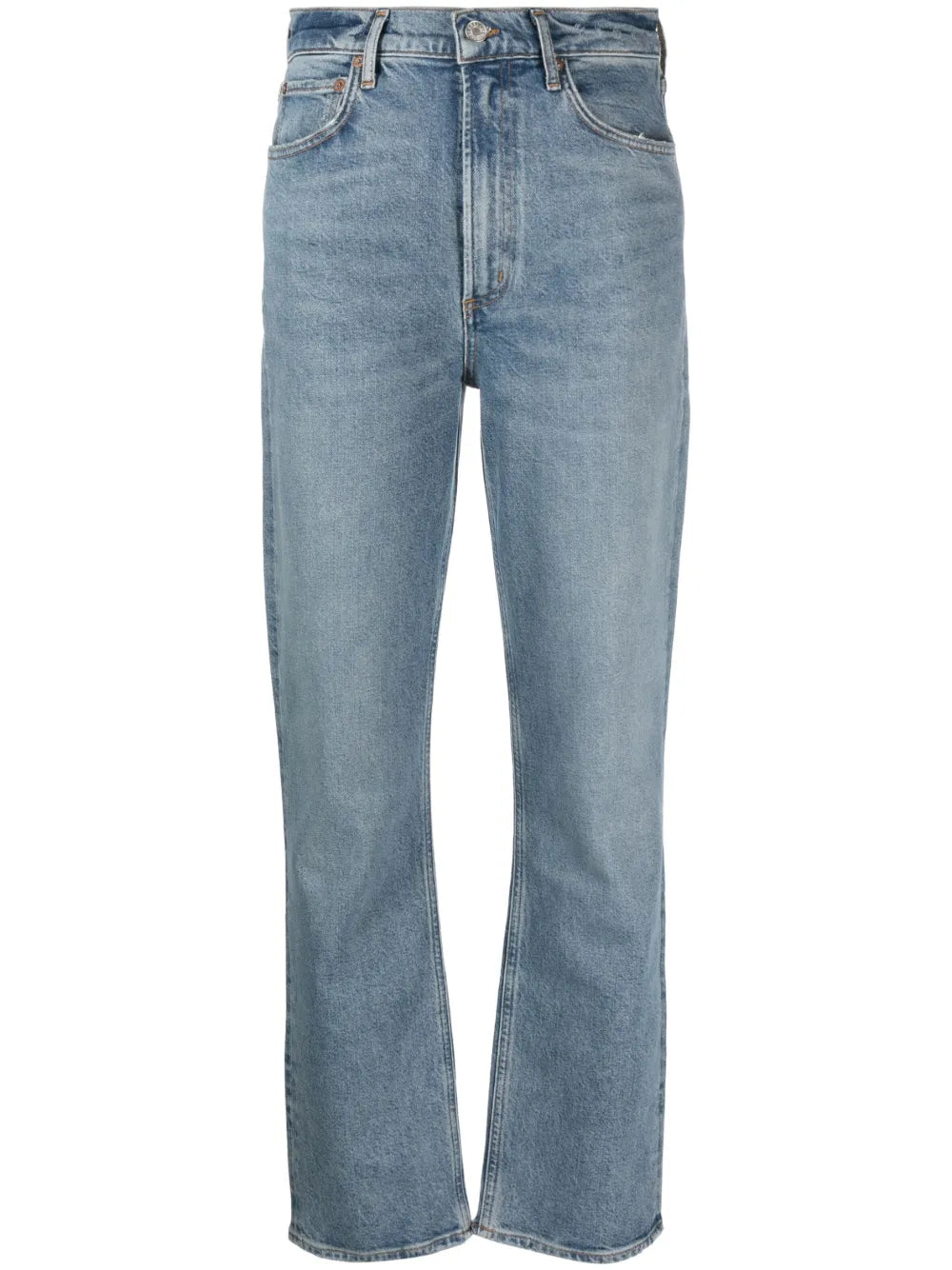 High-Rise Straight-Leg Jeans