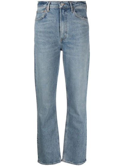 High-Rise Straight-Leg Jeans