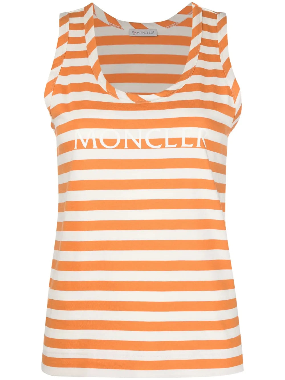 Striped Logo-Print Tank Top